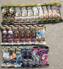 Huge Pokemon Lot! Evolving Skies Lost Origin and More! Sleeved Booster Packs - Image 1
