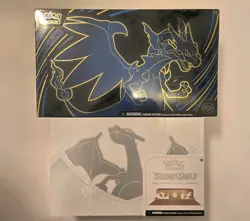 Pokemon TCG Charizard UPC Boxes - Both Sword & Shield and Mega Charizard X Ex - Image 1