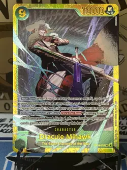OP14-119 SEC Dracule Mihawk One Piece TCG English Foil The Azure Seven Sea’s - Image 1