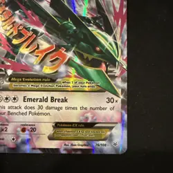 Pokemon TCG M Rayquaza EX Roaring Skies Holo Card 76/108 - Image 4