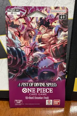 A Fist Of Divine Speed Booster Pack One Piece Card Game OP-11 SLEEVED - Image 1