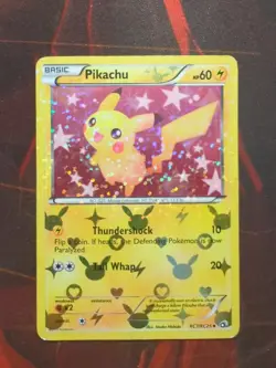 Pokemon Pikachu RC7/RC25 Reverse Holo Legendary Treasures Radiant Collection LP - Image 1