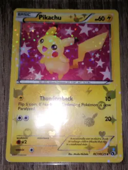 Pikachu RC7/RC25 Legendary Treasures Radiant Collection Reverse Holo - Image 1