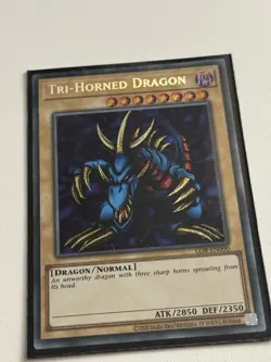 Yu-Gi-Oh! Tri-Horned Dragon LOB-EN000 25th Anniversary Secret Rare - Image 1