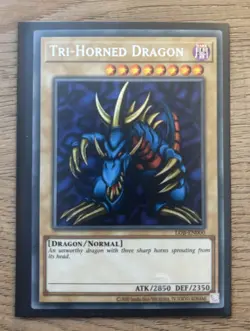 Yu-Gi-Oh LOB-EN000 Tri-Horned Dragon Secret Rare 25th Anniversary Edition - Image 1