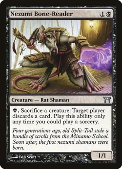 Nezumi Bone-Reader 1x MtG Champions of Kamigawa SP/NM - Image 1