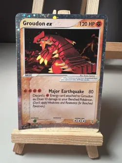 Pokemon 2003 Groudon EX Holo Black Star Promo 002 Ruby - Image 1