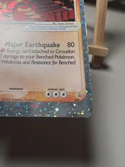 Pokemon 2003 Groudon EX Holo Black Star Promo 002 Ruby - Image 4