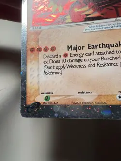 Pokemon 2003 Groudon EX Holo Black Star Promo 002 Ruby - Image 5