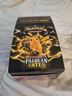 Pokemon Paldean Fates Booster Bundle Display Box - Empty Box Only, No Cards - Image 2
