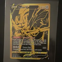 Pokemon Zacian V SWSH076 Sword & Shield Promo Full Art Foil 220 HP TCG Card - Image 1