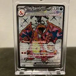 Pokemon TCG Obsidian Flames Charizard EX 215/197 Ultra Rare Near Mint Condition - Image 1