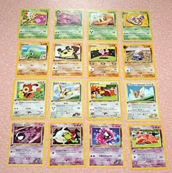 Vintage Lot 16 Non-Holo Pokemon Cards First Editions Team Rocket Gym Neo LP Mix - Image 5