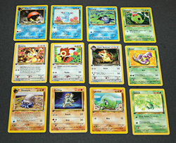 12 Pokemon Card Lot 1st Edition WOTC Team Rocket Gym Neo LP Non-Holo Vintage Mix - Image 1
