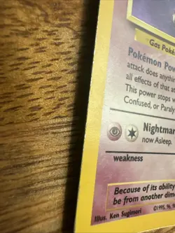 Pokemon Card Haunter 6/62 Fossil Set Holo Rare 1999 WOTC Vintage TCG MP - Image 3