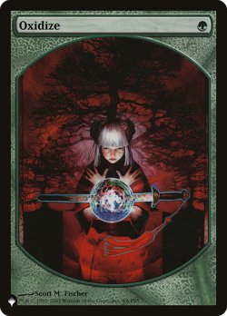 Oxidize (Player Rewards Textless The List) Promo HEAVILY PLD CARD ABUGames - Image 1