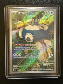 2023 SNORLAX Pokemon Card SVP 051 Pokemon Center Stamped 151 ETB Promo Sealed - Image 1