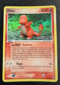 Pokemon Card-Ditto-Holo-Delta Species-37/113-ENG-Stamped-Very Good - Image 3
