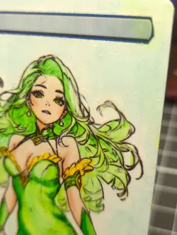 ISLAND - MTG *Altered Hand Colored Original Art Anime - Maremaid - Image 5