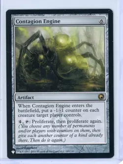 CONTAGION ENGINE MTG Scars of Mirrodin REGULAR RARE 145/249 UNPLAYED - Image 1