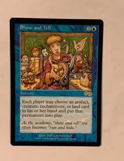 MTG Show and Tell Urzas Saga English Rare "Hot" - Image 1