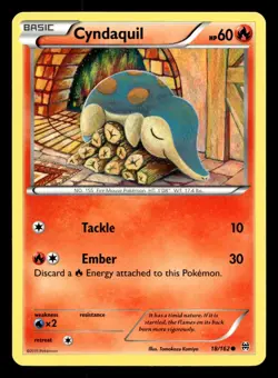 Cyndaquil 18/162 BREAKthrough Pokemon NM - Image 1