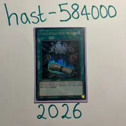 YuGiOh TCG - Dark Contract with the Gate GFP2 EN159 - Ultra Rare - 1st ED- NM - Image 1
