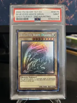 Yugioh Blue Eyes White Dragon Ghost Rare GFTP2-EN175 PSA 9 - Image 1