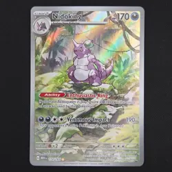 Pokemon TCG Card Nidoking 174/165 S&V 151 Illustration Rare Holo *English* - NM - Image 1