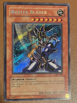 Yu-Gi-Oh! Buster Blader (BPT-008) Secret Rare Tin Promo 2003 HP LP/NM - Image 2