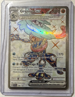 Pokemon TCG Greninja ex 198/167 Twilight Masquerade Full Art Ultra Rare MINT - Image 1