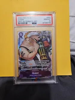 Psa 10 2022 ONE PIECE OP01-ROMANCE DAWN 097 QUEEN ALTERNATE ART-ERRATA - Image 1