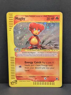 Magby 017/165 Expedition Base Set Holo Rare Pokemon TCG Nintendo e-reader MP - Image 1