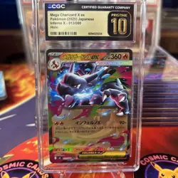 CGC 10 Pristine Mega Charizard ex RR 013/080 M2 Inferno X Japanese Pokemon - Image 2