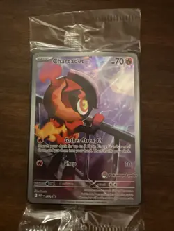 Charcadet 22 Black Star Promo Pokemon Center Stamp Pokemon Card Sealed - Image 1