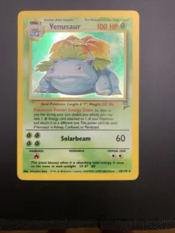 Pokemon TCG Venasaur Holo Card 18/130 Base Set 2 LP - Image 5