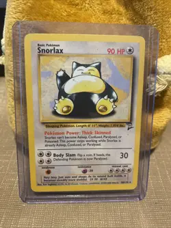 Snorlax - 30/130 - Pokemon Base Set 2 Rare Card WOTC NM Non Holo - Image 1