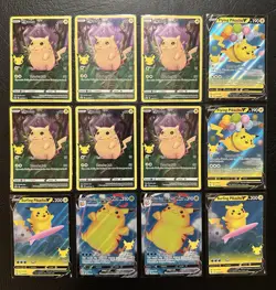 Pokemon TCG Celebrations Pikachu Card Lot NM/M Full Art - Image 1