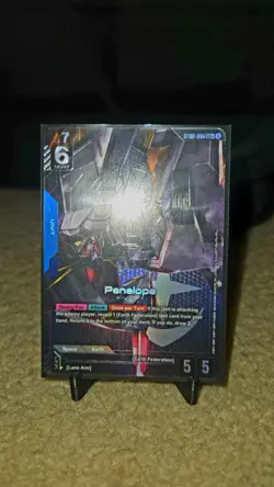 Penelope LR+ ST08-006 Flash of Radiance Alt Art Legend Rare Gundam Card Game NM - Image 1