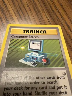 Pokemon TCG Computer Search Base Set Unlimited Rare MP-LP 71/102 Vintage card - Image 4