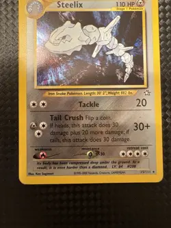 Pokemon TCG Steelix Neo Genesis Holo Rare Card 15/111 - Image 5