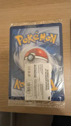 Pikachu At The Museum, Pokemon X Natural History Museum Jumbo Promo Pokemon Card - Image 3