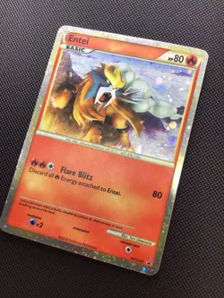 Entei Holo HGSS Black Star Promo HGSS20 Pokemon Trading Card - Image 2