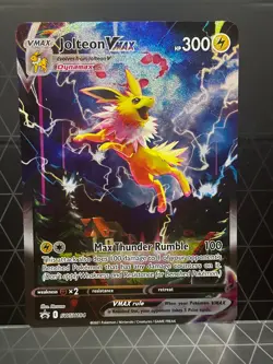 Jolteon VMAX SWSH184 Black Star Promo Holo NM JUMBO Pokemon Card English - Image 1