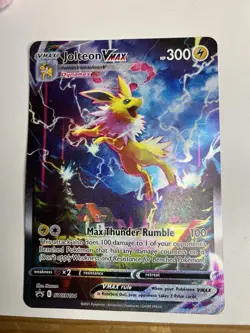 Jolteon VMAX SWSH184 Black Star Promo Holo NM JUMBO Pokemon Card English - Image 1