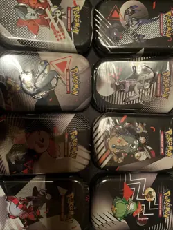 Pokemon Mini Tin Display Black Bolt and White Flare Sealed, 8 Tins - SHIPS ASAP - Image 1