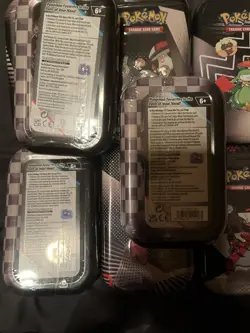 Pokemon Mini Tin Display Black Bolt and White Flare Sealed, 8 Tins - SHIPS ASAP - Image 2