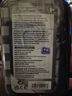 Pokemon TCG S&V Black Bolt And White Flare Unova Mini Tin Sealed - Image 5