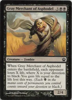 Gray Merchant of Asphodel C Theros 89 - LP MTG - Image 1
