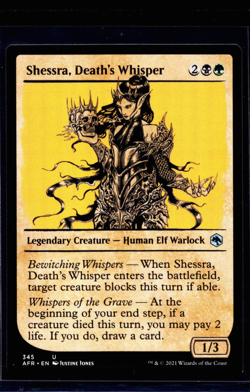 2021 MTG Magic The Gathering AFR Forgotten Realms #345 Shessra Death's Whisper - Image 1